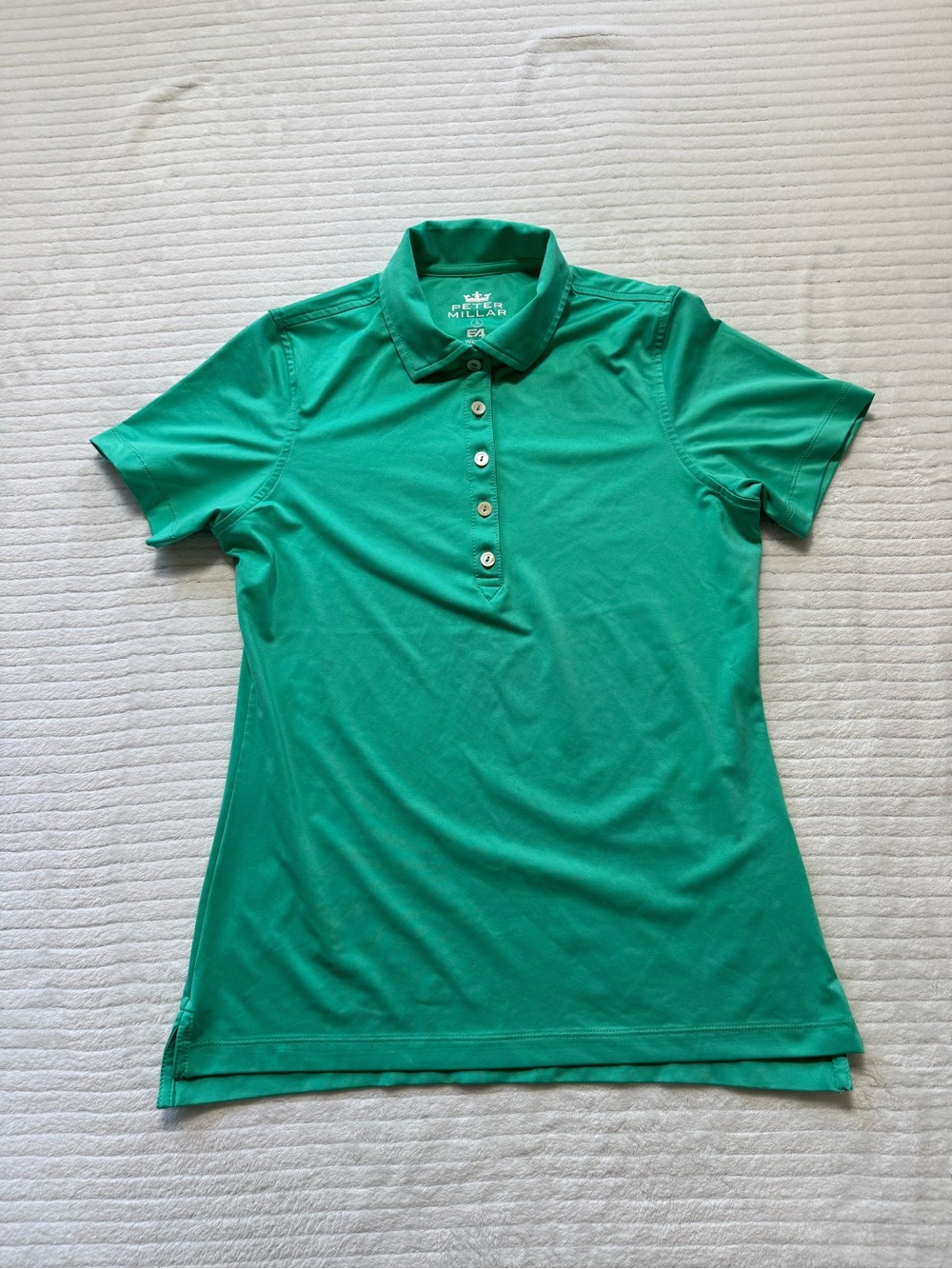 Peter Millar Emerald Green Short-Sleeve Polo